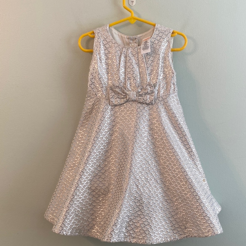 Gymboree Shimmering Silver Formal Dress
